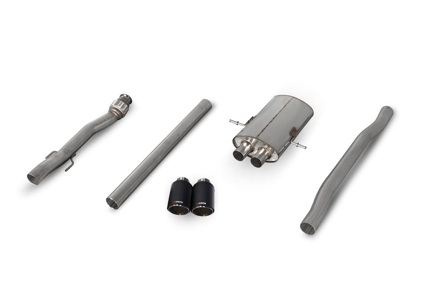 Scorpion SMNS011CF Mini Non-Resonated Cat-Back System (Cooper S R56 / R57 / R58 / R59) | ML Performance US US