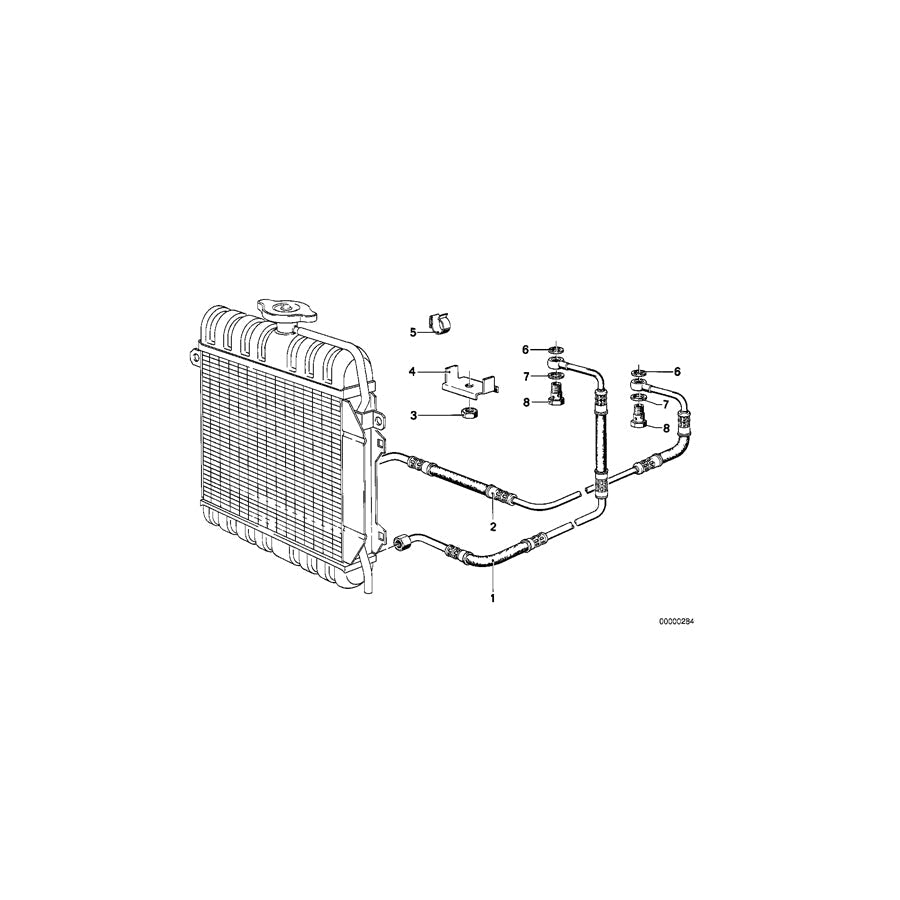 Genuine BMW 17221116385 E21 Return Pipe (Inc. 320, 318 & 320i) | ML Performance US Car Parts