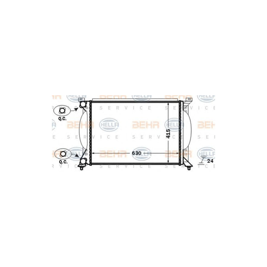 Hella 8MK 376 766-264 Engine Radiator