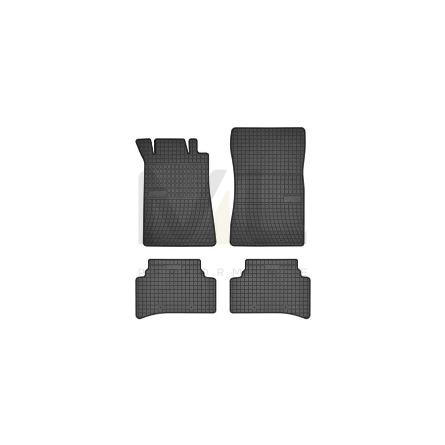 FROGUM Tailored 542827 Floor mat set suitable for MERCEDES-BENZ C-Class Elastomer, Front and Rear, Quantity: 4, Black, (LHD)