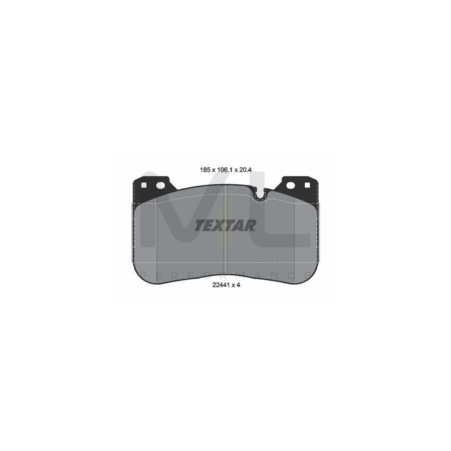 TEXTAR 2244101 Brake pad set prepared for wear indicator | ML Performance Car Parts