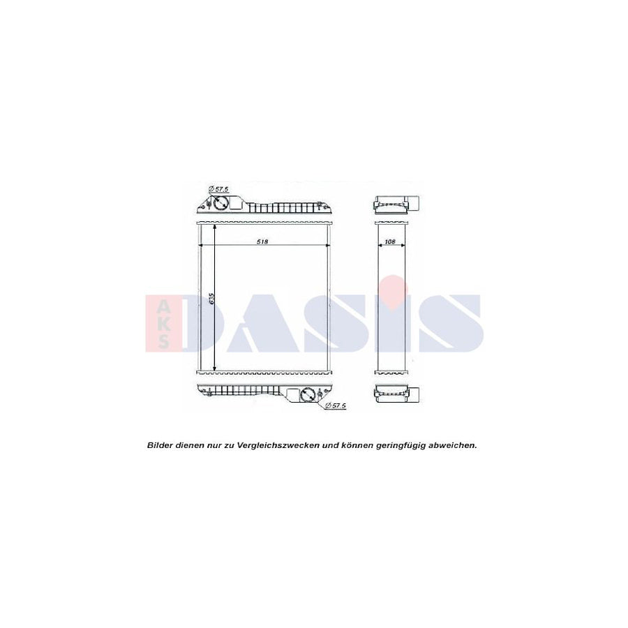 AKS Dasis 440607N Engine Radiator
