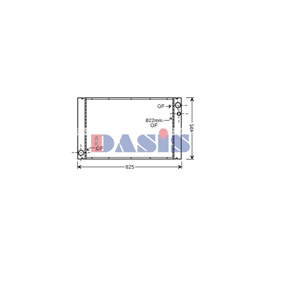 AKS Dasis 480055N Engine Radiator for Audi A8 D3 (4E2, 4E8)