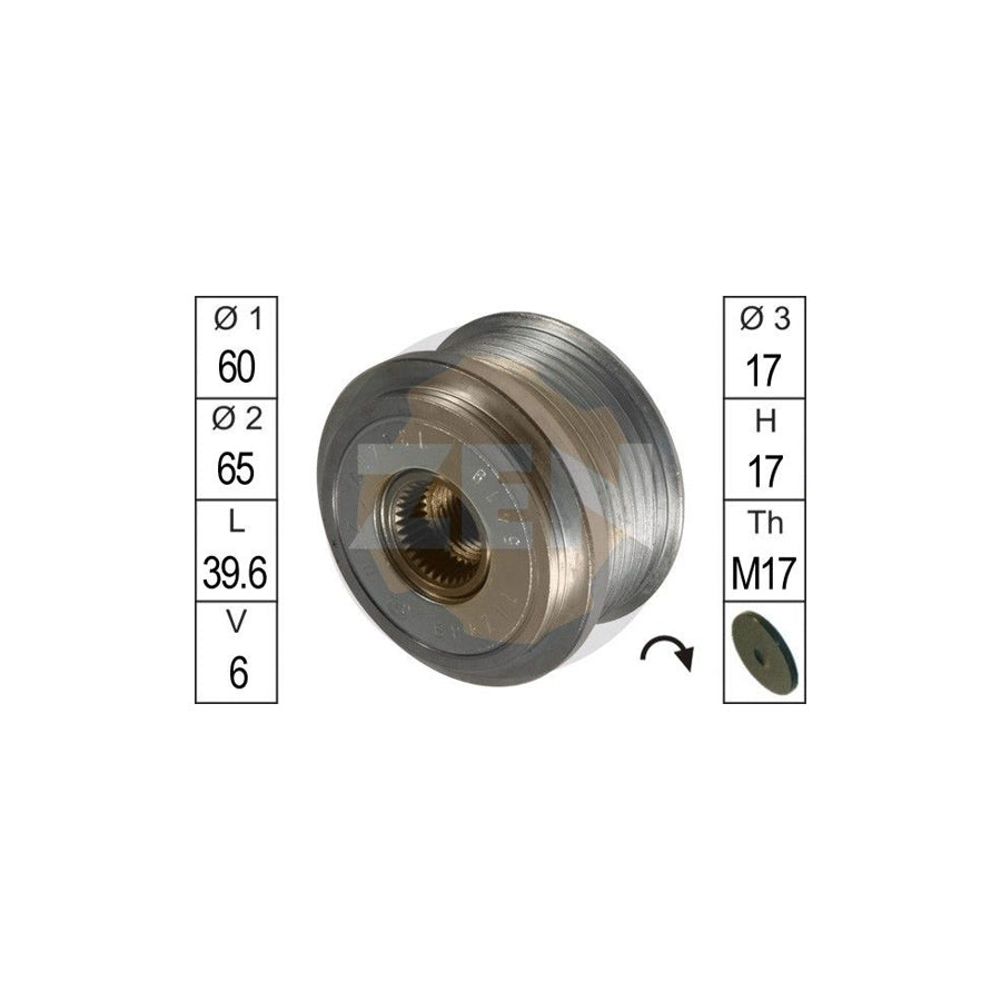 Era ZN5419 Alternator Freewheel Clutch
