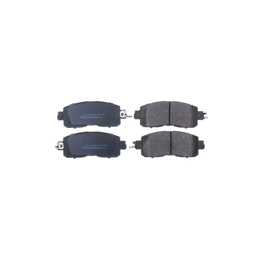 Denckermann B111453 Brake Pad Set for Nissan Leaf I (Ze0)