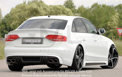 Rieger 00099082 Audi B8 B81 A4 Rear Diffuser 6 | ML Performance UK Car Parts
