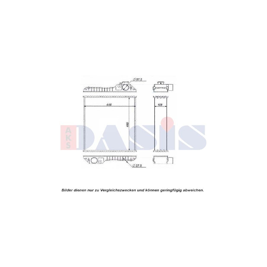 AKS Dasis 440608N Engine Radiator