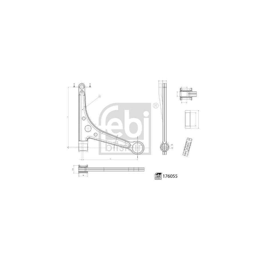 Febi Bilstein 176055 Suspension Arm for Citroen C2