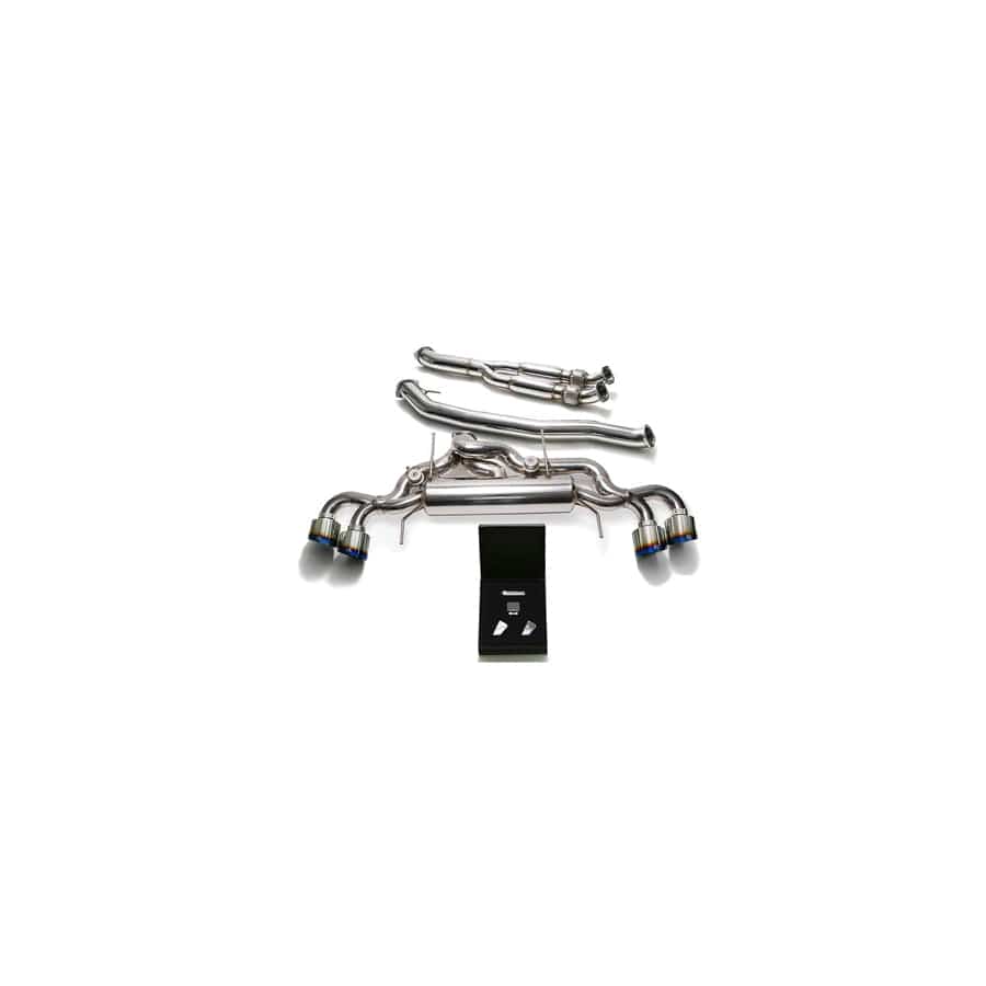 Armytrix NI35S-BF NI35S-BQS12B Valvetronic 102mm Exhaust System Nissan GT-R R35 2009-2021 with Quad Blue Coated 5"