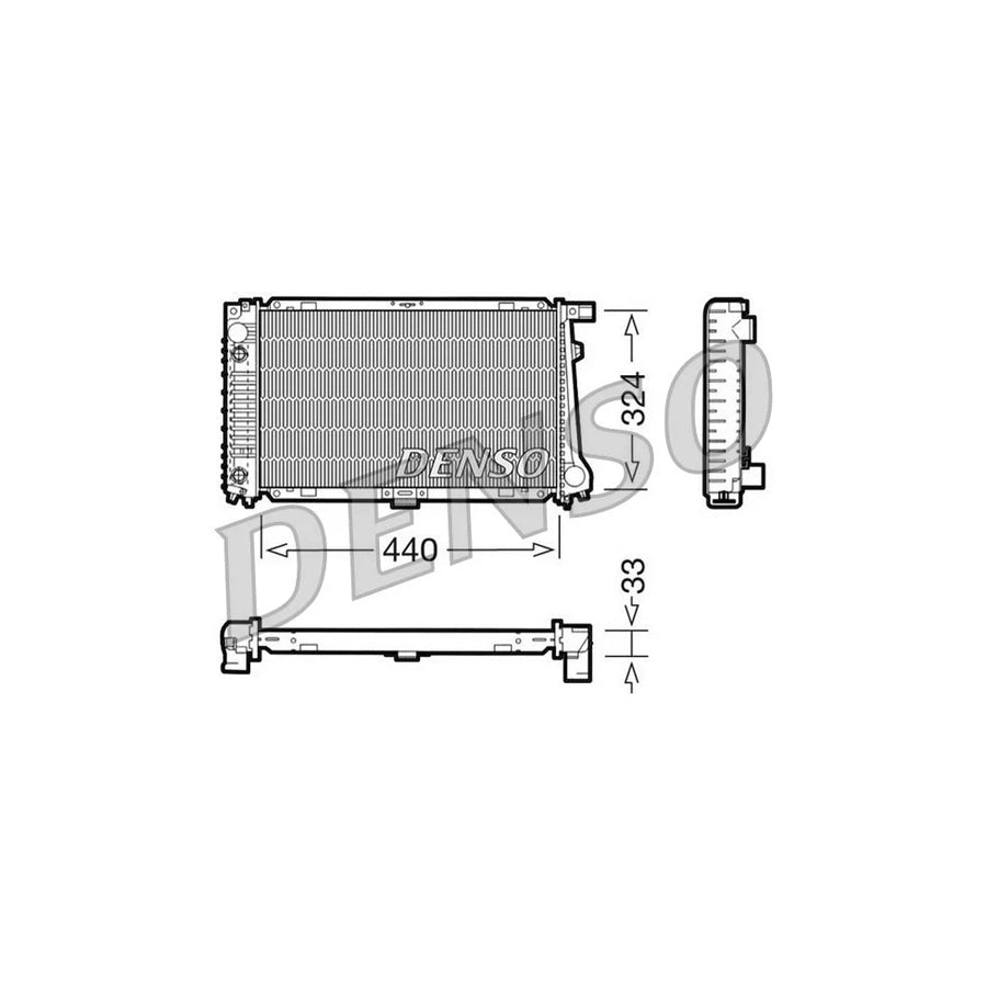 DENSO DRM05033 Engine Radiator for BMW 3 Series