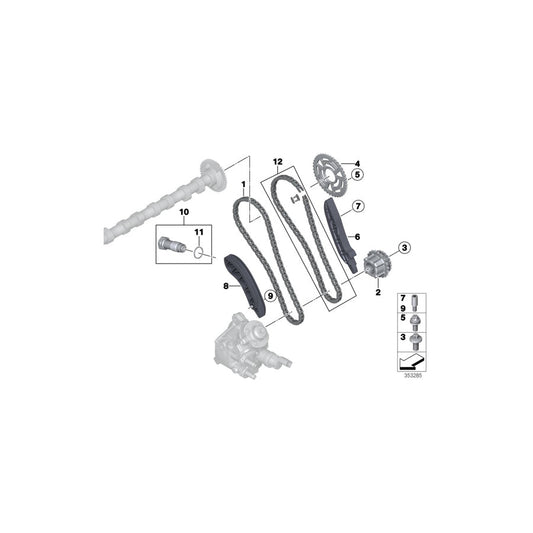 Genuine BMW 11318576290 F21 Guide Rail (Inc. Cooper D 1.6, 114d & 116d ed) | ML Performance US Car Parts
