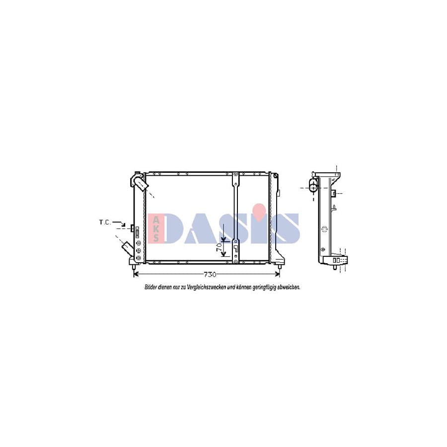 AKS Dasis 180560N Engine Radiator