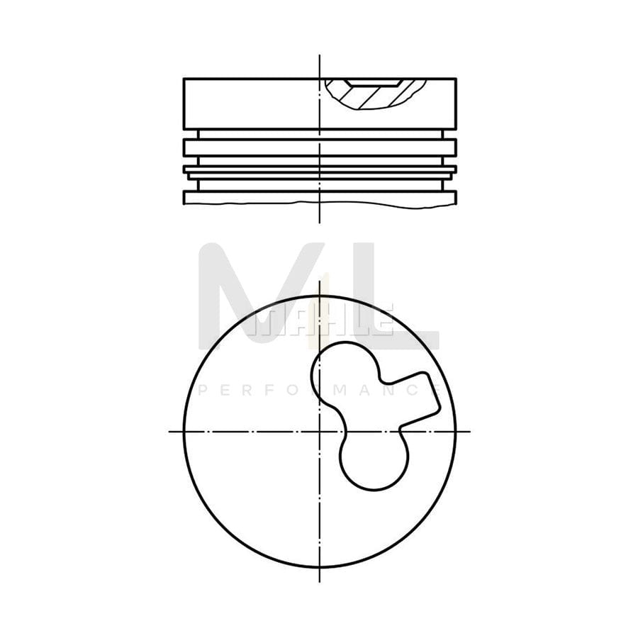 MAHLE ORIGINAL 029 78 00 Piston 75,01 mm | ML Performance Car Parts