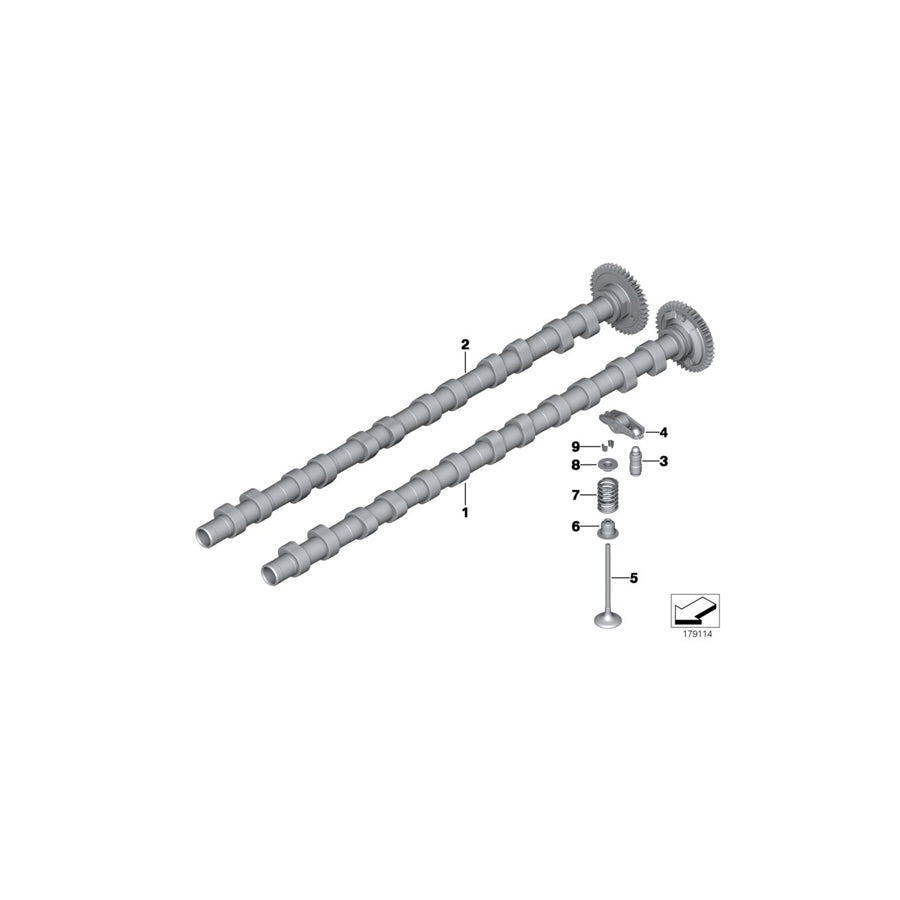 Genuine BMW 11318570130 G30 G21 G12 Camshaft Exhaust (Inc. 730d, 750dX & 630d) | ML Performance US Car Parts