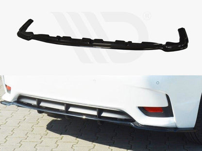Maxton Design LE-CT-1F-H-RD1+RD2T Central Rear Splitter Lexus Ct MK1 Facelift (with Vertical Bars) (2013-2017) | ML Performance UK Car Parts