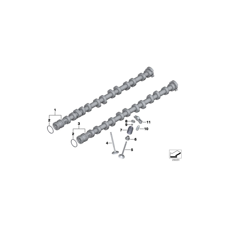 Genuine BMW 11318658942 RR31 G12 Inlet Camshaft ZYL. 1-6 (Inc. Phantom EWB, M760LiX & Phantom) | ML Performance US Car Parts