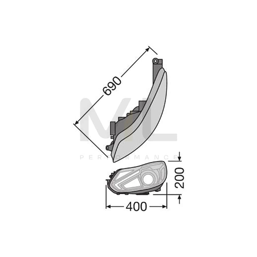 OSRAM LEDHL105-BK Headlight Set for FORD FOCUS
