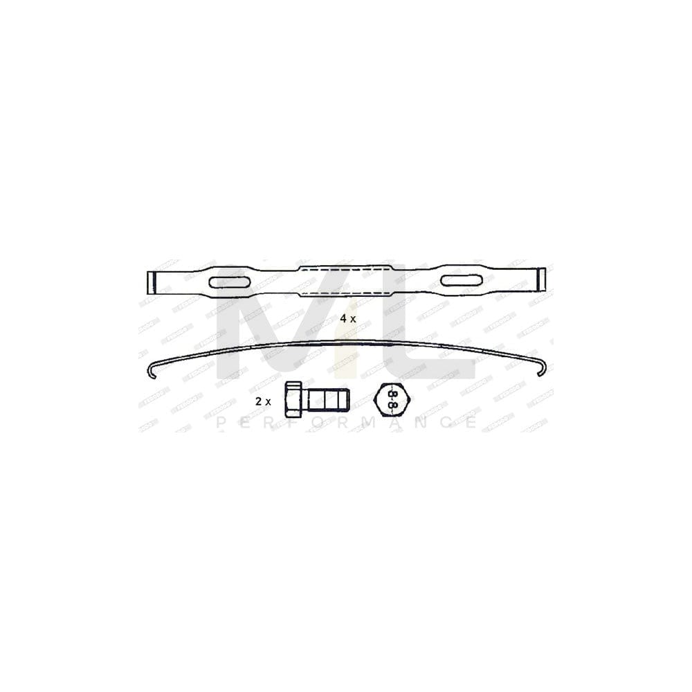 Ferodo Premier Fdb1318B Brake Pad Set For Ford Focus Not Prepared For Wear Indicator, With Piston Clip, With Spring | ML Performance Car Parts