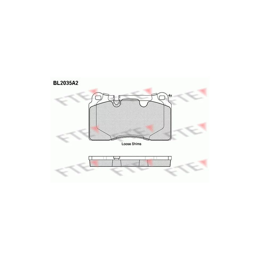 FTE Bl2035A2 Brake Pad Set for VW Touareg