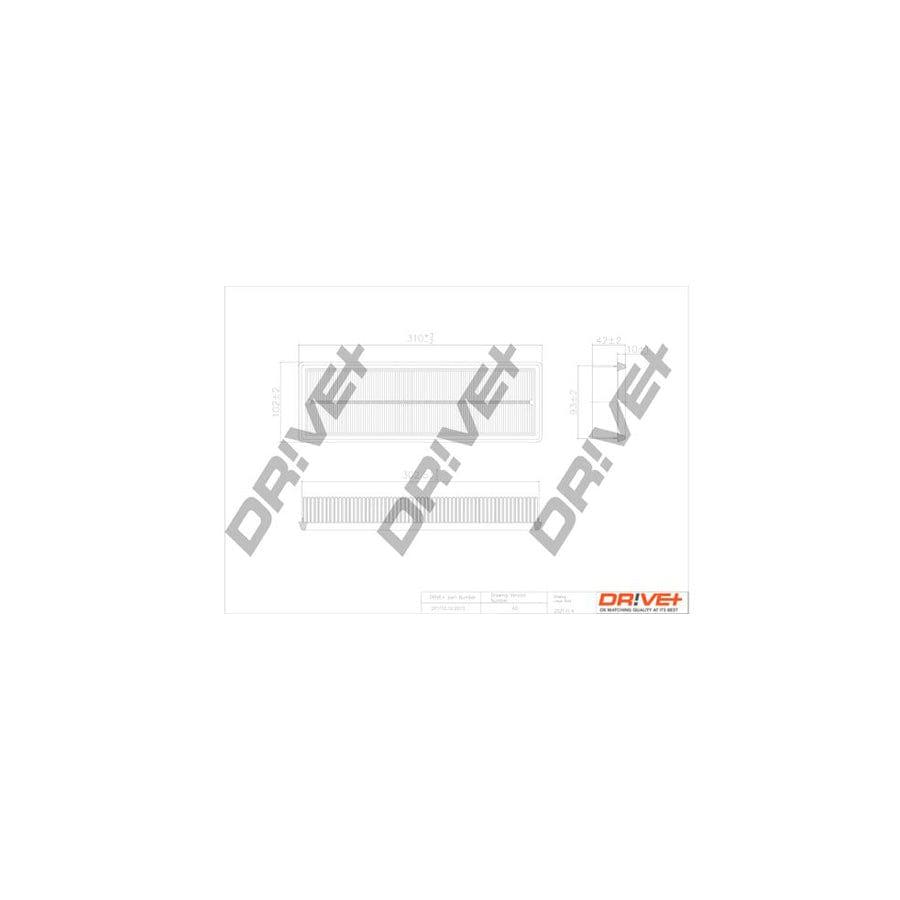 Dr!Ve+ Dp1110.10.0073 Air Filter
