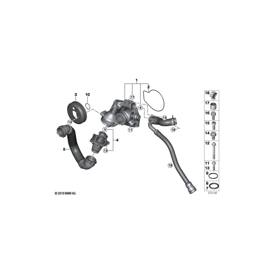 Genuine BMW 11531440192 F13 F80 E63 Gasket Ring (Inc. Wraith, Hybrid 7 & X5 4.8is) | ML Performance US Car Parts