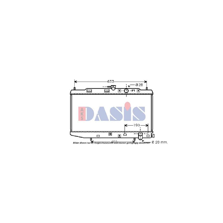 AKS Dasis 100321N Engine Radiator