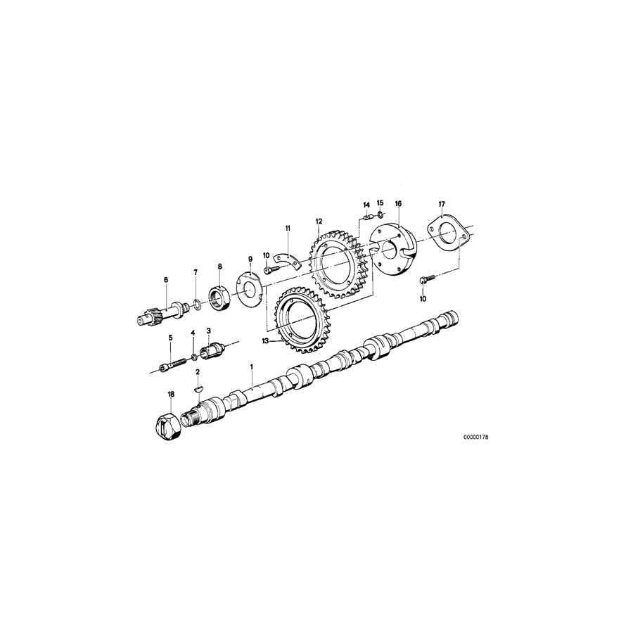 Genuine BMW 11319058573 E24 E28 E12 Camshaft Add.Hardened (Inc. 628CSi, 733i & 635CSi) | ML Performance US Car Parts