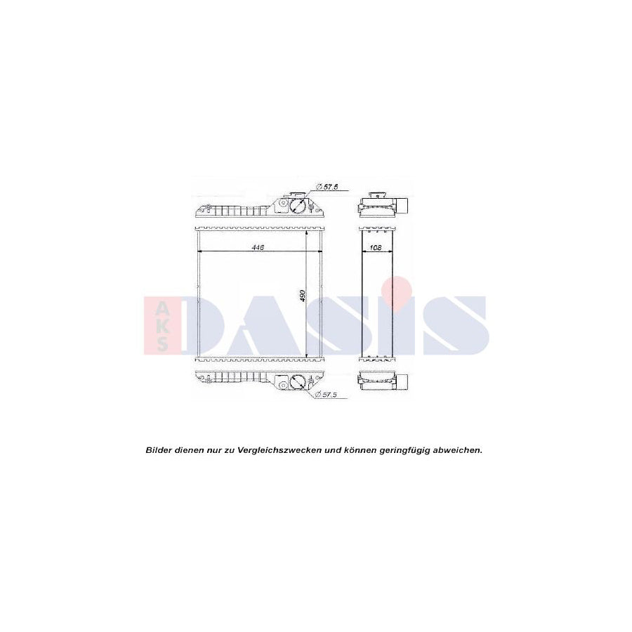 AKS Dasis 440609N Engine Radiator
