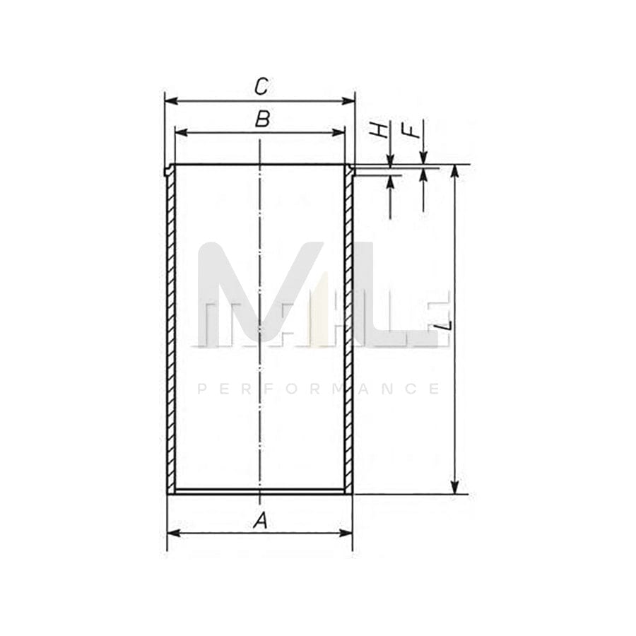 MAHLE ORIGINAL 629 WT 06 Cylinder Sleeve 86mm | ML Performance Car Parts