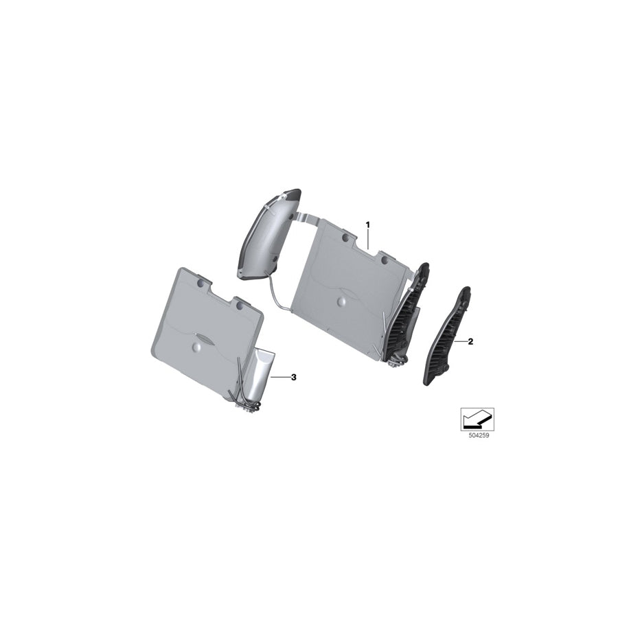 Genuine BMW 52107431796 G15 G16 G14 Supporting Plate, Left (Inc. 840i, 840dX & 840iX) | ML Performance US Car Parts