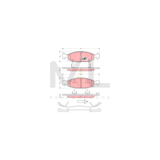 TRW Cotec Gdb4120 Brake Pad Set Incl. Wear Warning Contact | ML Performance Car Parts