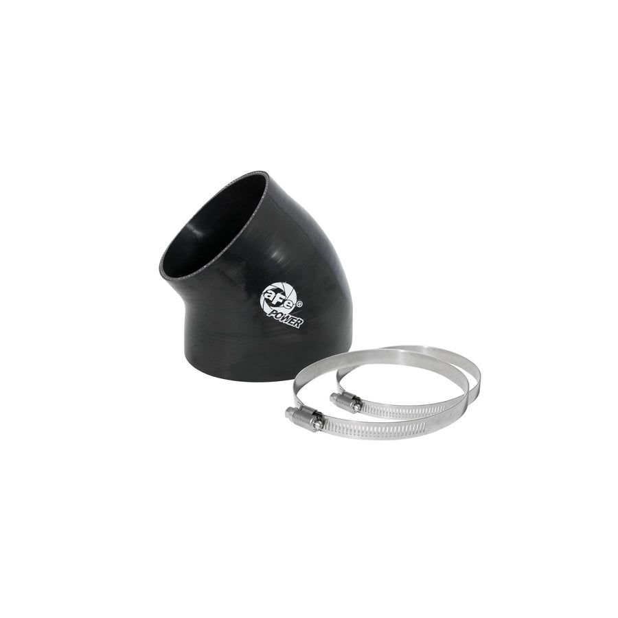  aFe 59-00036 (4 IN ID to 3-1/2 IN ID x 49-Deg.) Elbow Reducing Coupler - Black Replacement Coupling Kit  | ML Performance US Car Parts