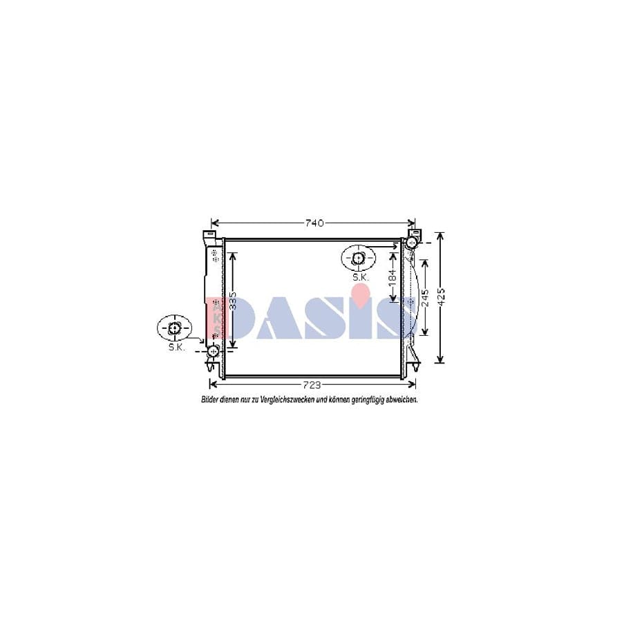 AKS Dasis 480066N Engine Radiator for Audi A4