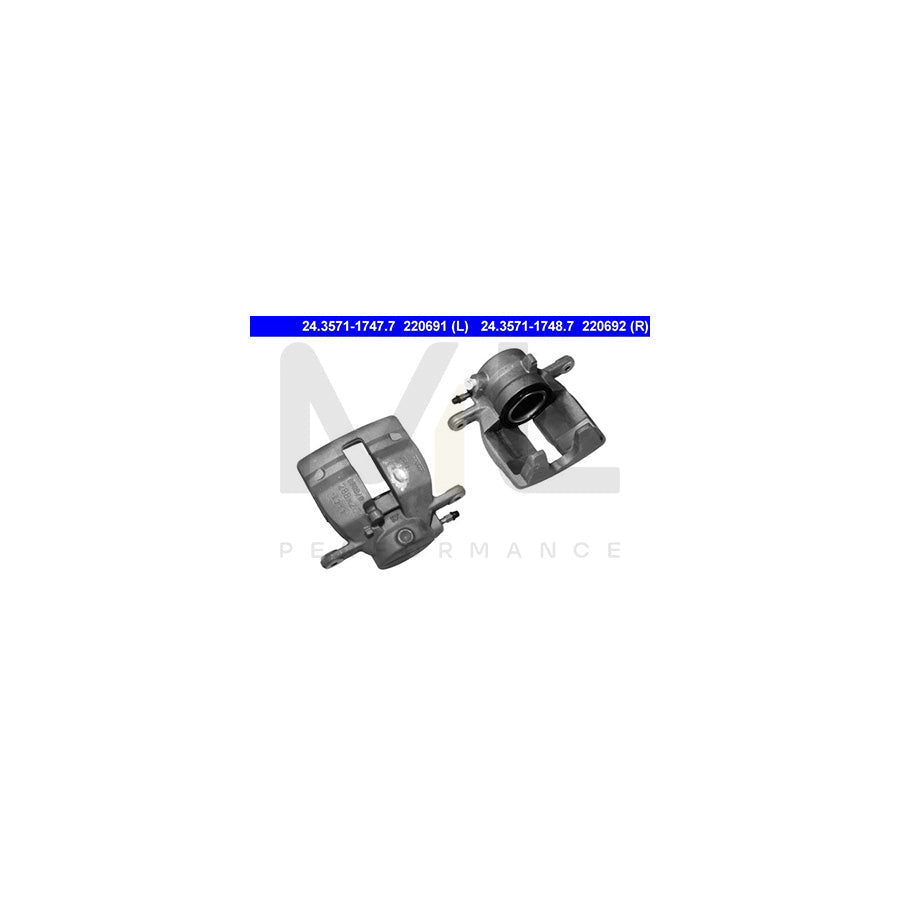 ATE 24.3571-1748.7 Brake Caliper without holder