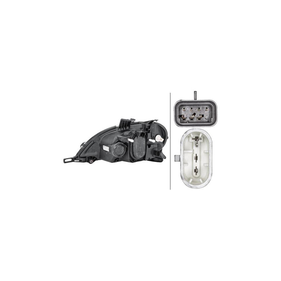 Hella 1EA 963 130-461 Headlight Suitable For Mercedes-Benz Ml-Class (W163)