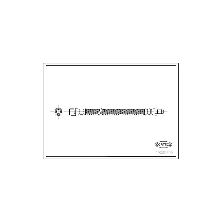 Corteco 19035290 Brake Hose Suitable for Mercedes-Benz S-Class