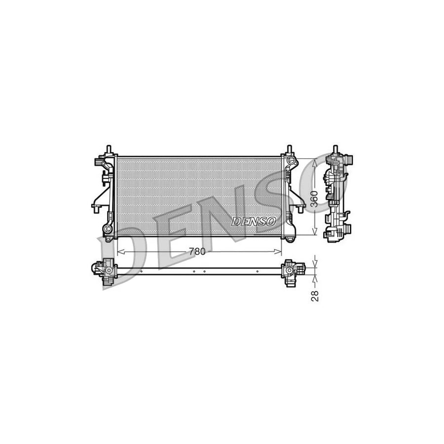 DENSO DRM09079 Engine Radiator