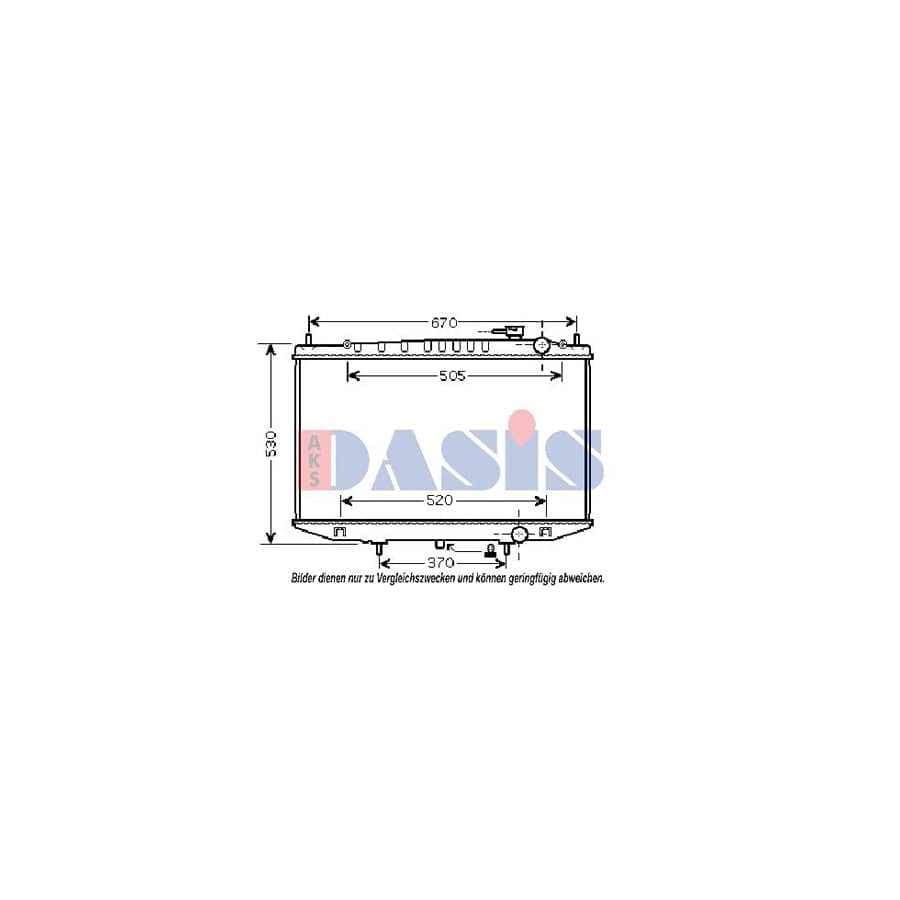 AKS Dasis 070146N Engine Radiator for Nissan Pick Up (D22)