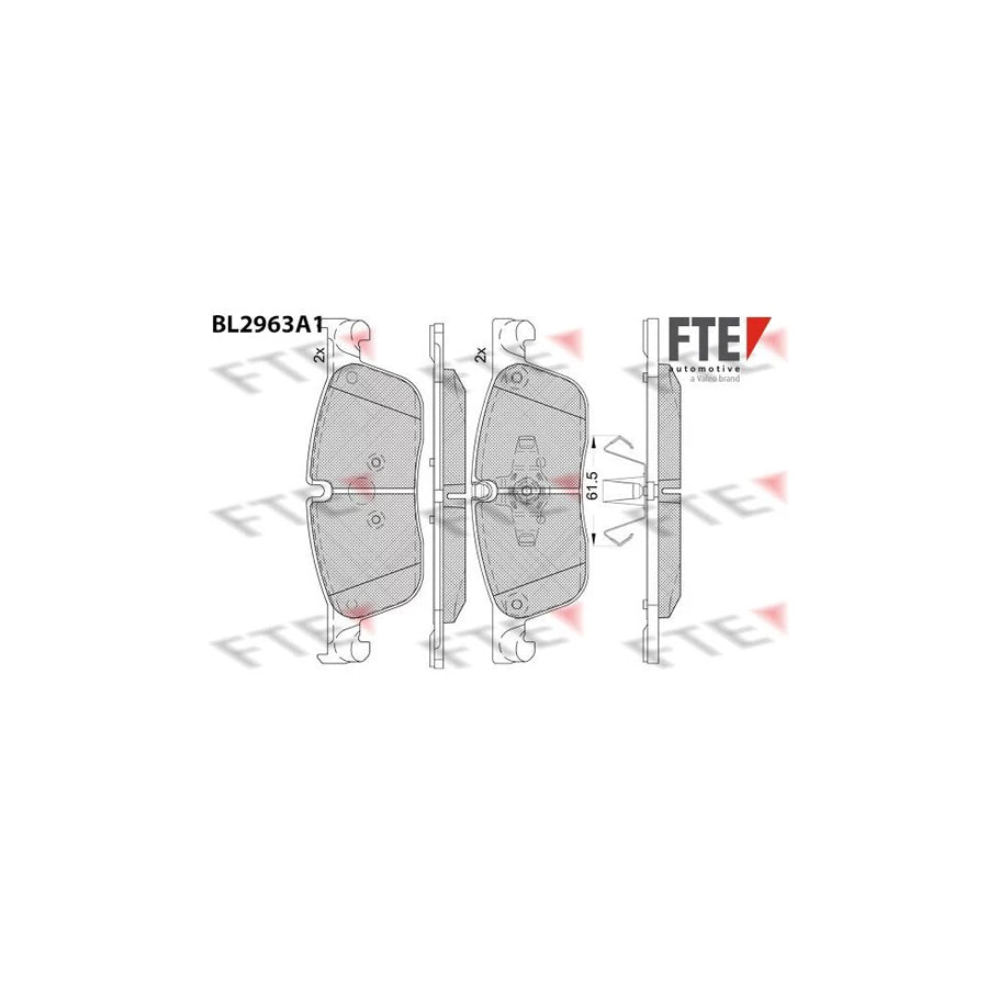 FTE Bl2963A1 Brake Pad Set