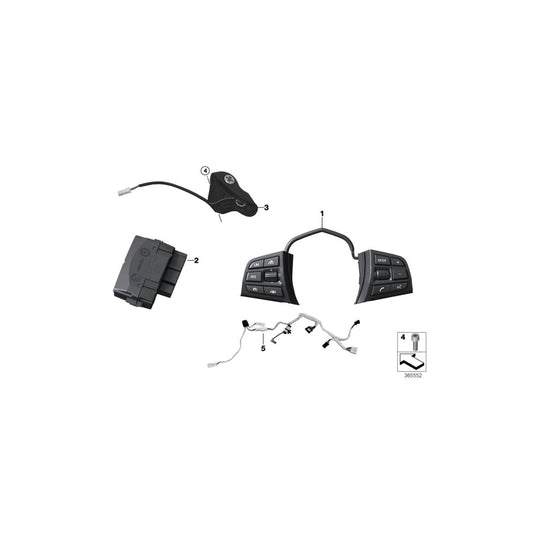 Genuine BMW 61317980121 F01 F02 Mount, Switch-Tronic Switch, Left (Inc. Alpina B7L, Alpina B7 & Alpina B7X) | ML Performance US