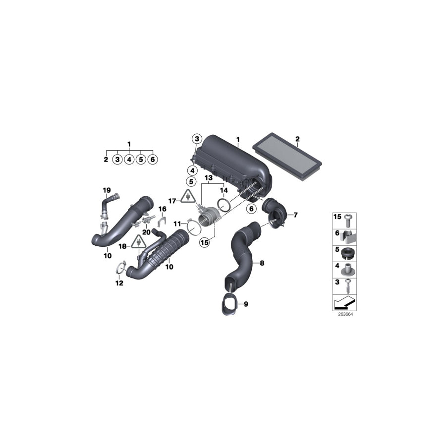 Genuine BMW Mini 13717607777 Intake Muffler (Inc. Cooper S, Cooper S ALL4 & JCW ALL4) | ML Performance US Car Parts