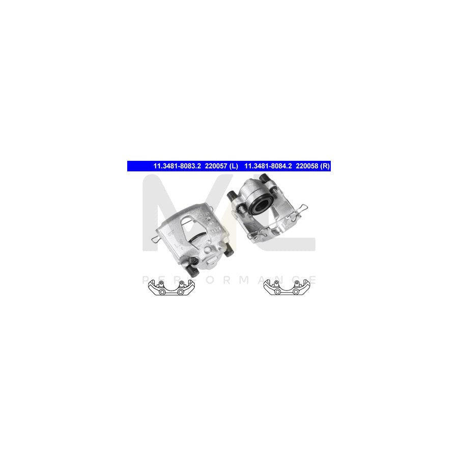 ATE 11.3481-8083.2 Brake Caliper with holder