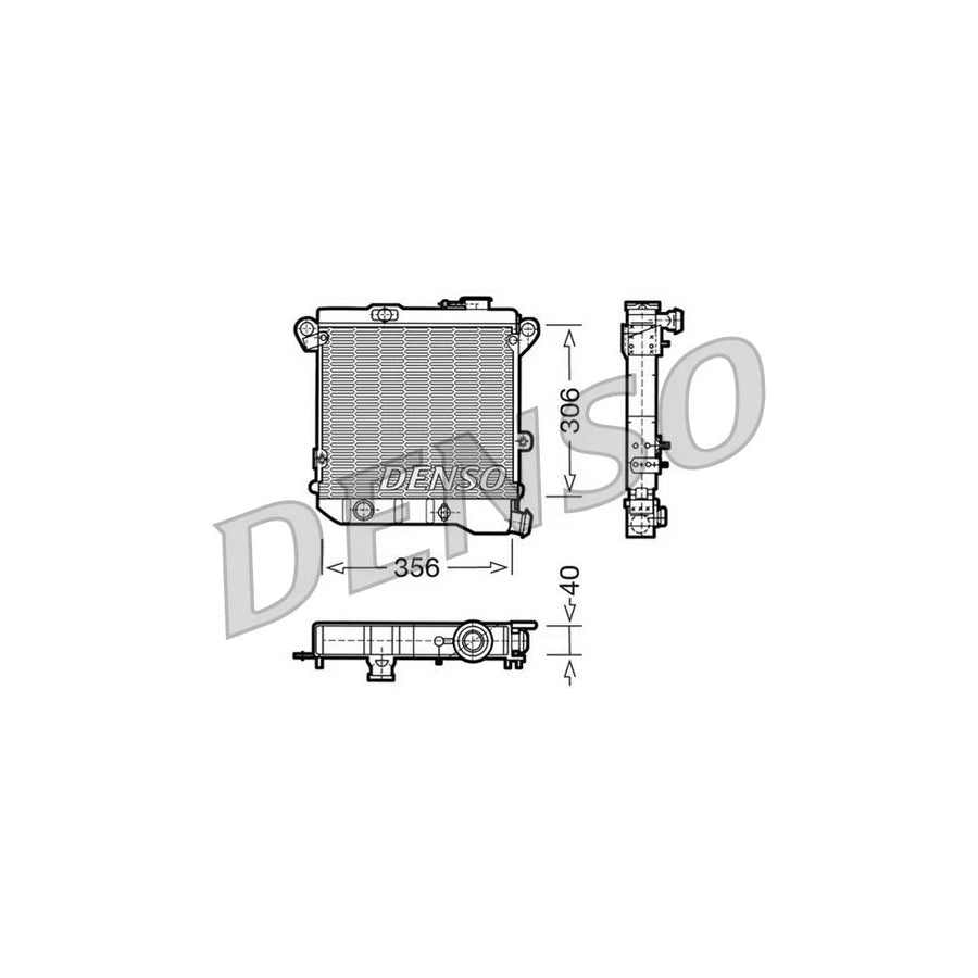 DENSO DRM04001 Engine Radiator for Autobianchi A 112 Hatchback