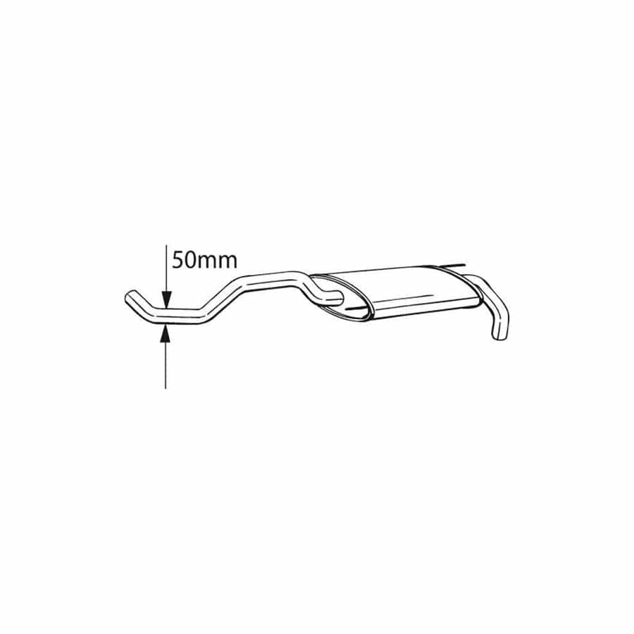 Bosal 233-399 Rear Silencer for VW Polo