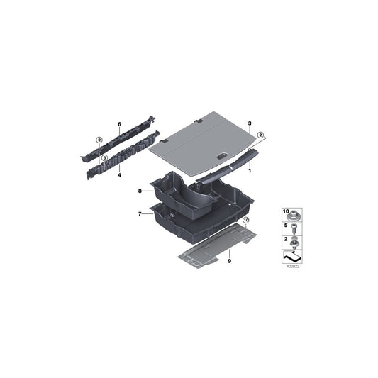 Genuine BMW 51477327906 F45 Mount For Trunk Floor Panel (Inc. 218i, 225i & 214d) | ML Performance US