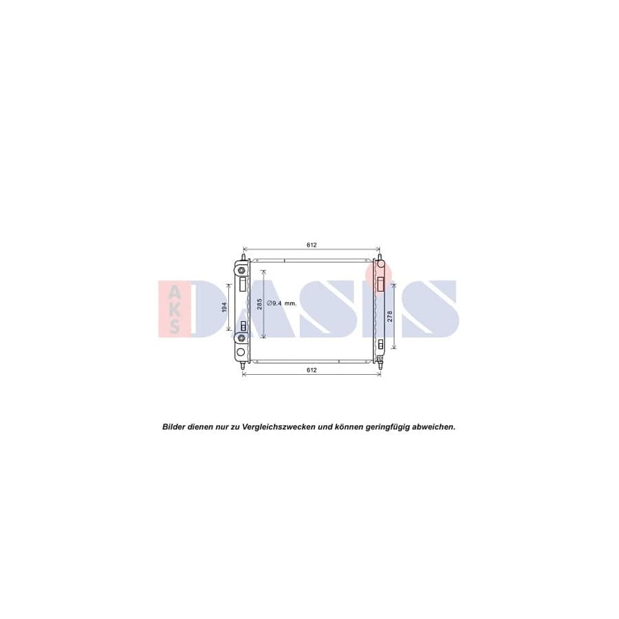 AKS Dasis 520140N Engine Radiator for Chevrolet Hhr Mpv