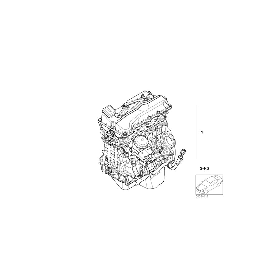 Genuine BMW 11002351217 E88 E84 Exch. Short Engine N46B20E (Inc. 120i & X1 18i) | ML Performance US Car Parts