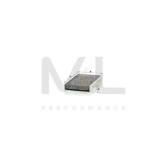 MANN-FILTER CUK 1629 Pollen filter Activated Carbon Filter