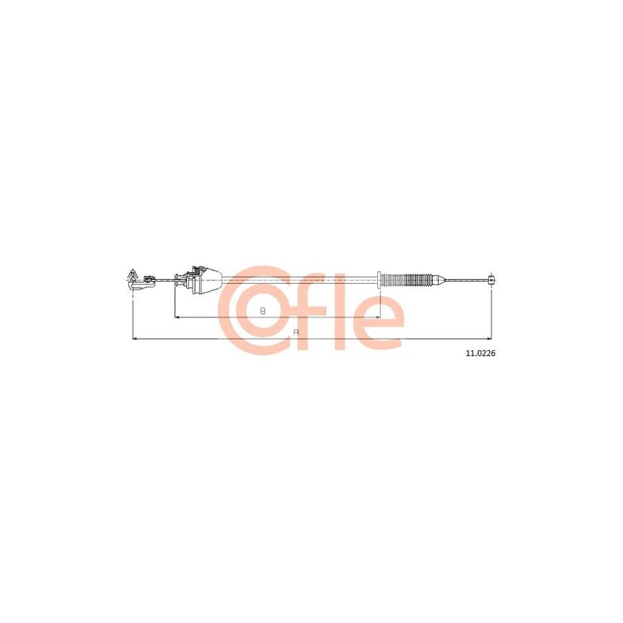 COFLE 11.0226 Throttle Cable for RENAULT MEGANE