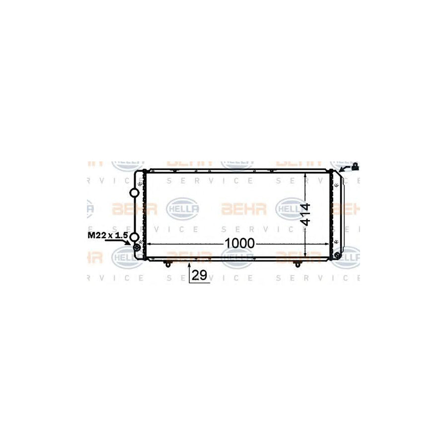 Hella 8MK 376 766-751 Engine Radiator